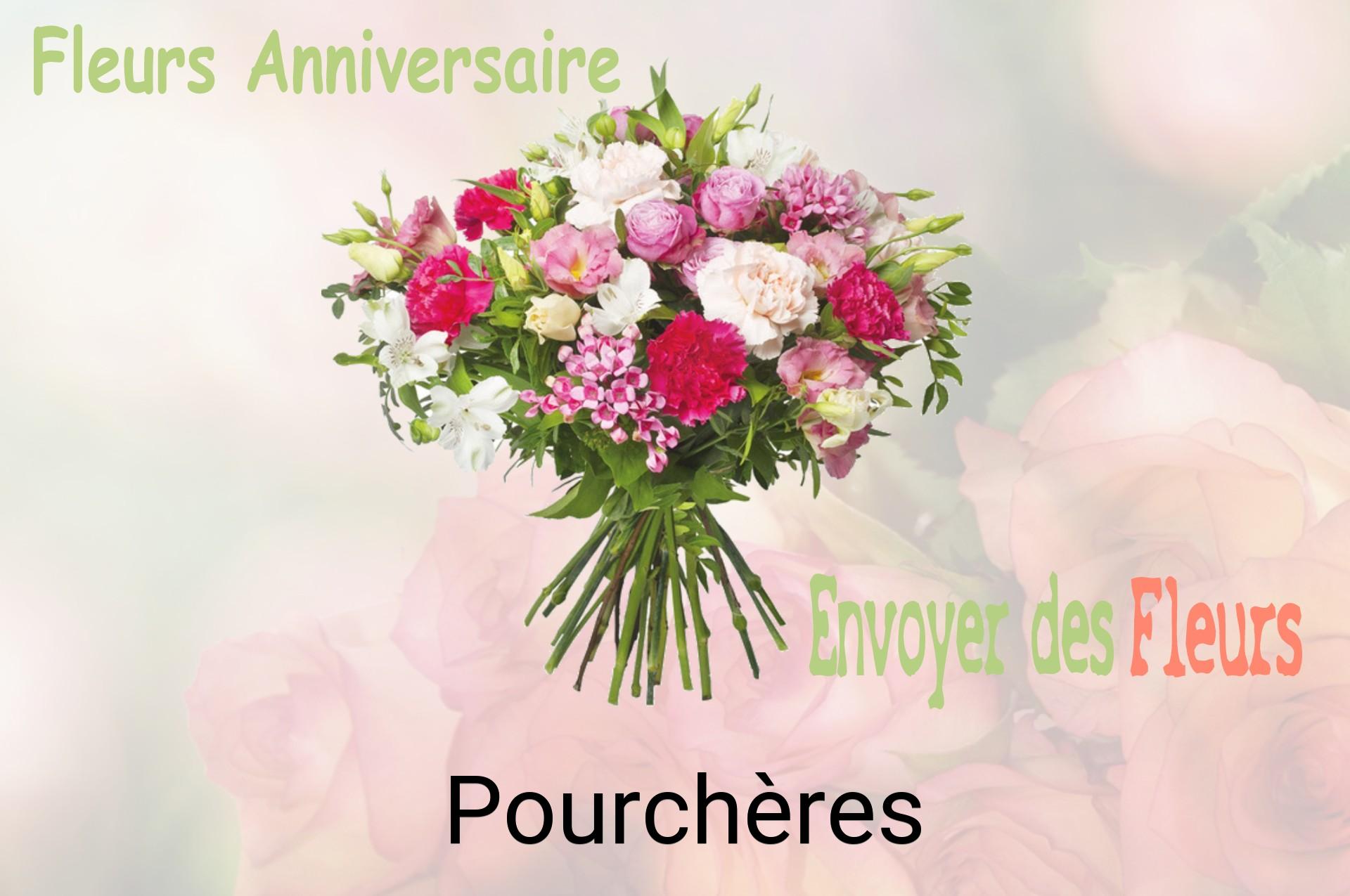 Bouquet de fleurs d’anniversaire livré à Pourchères